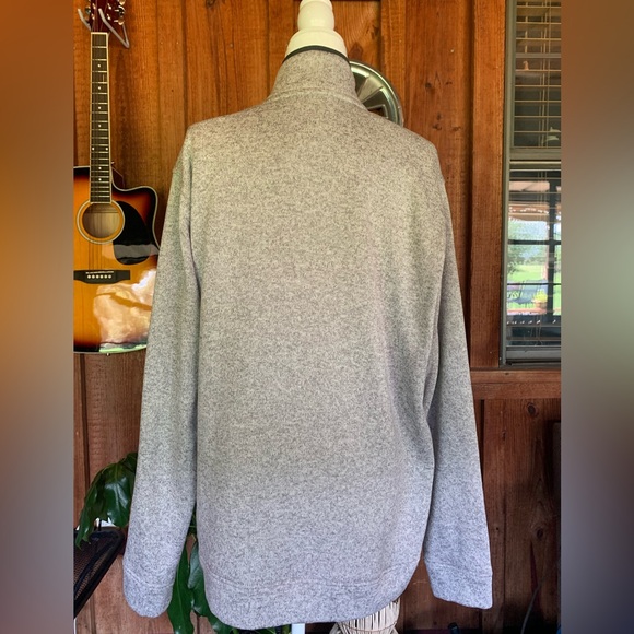 Eddie Bauer Gray Radiator Fleece Quarter Snap Button Pullover Size XL - Picture 7 of 12